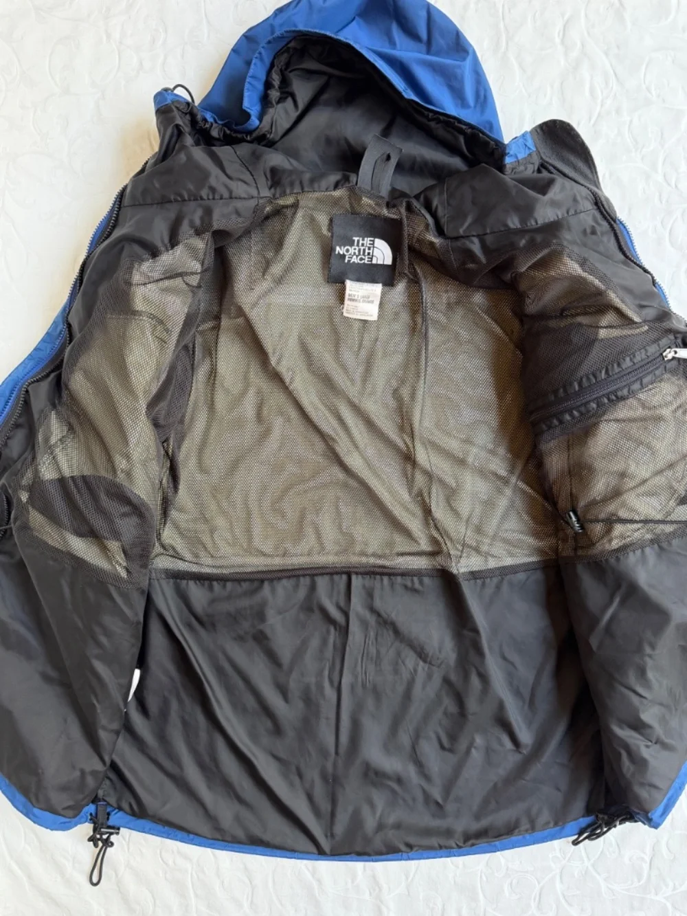 Men’s North Face Gore-Tex Mountain Jacket Shell Only Blue Black Sz L